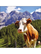 Салфетка для декупажа "Альпийский бык", 33х33 см, Голландия
