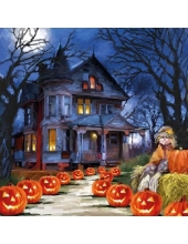 Салфетка для декупажа "Призрачный дом, Хеллоуин", 33х33 см, Голландия