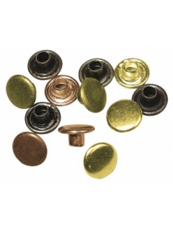 Кнопки для скрапбукинга круглые, цвета благородных металлов, 7 мм , 50 шт., Rayher