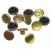 Кнопки для скрапбукинга круглые, цвета благородных металлов, 7 мм , 50 шт., Rayher