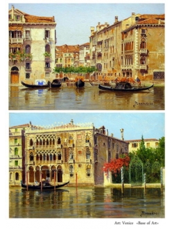 Декупажная карта Венеция, формат А4 , Base of Art  