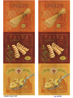 Рисовая бумага для декупажа Итальянская паста, А4, Россия