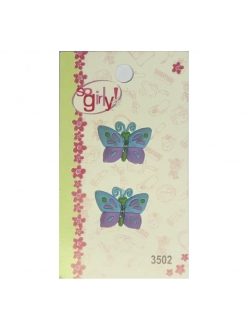 Декоративные объемные пуговицы Бабочки, серия So Girly, 2 шт., Blumenthal Lansing