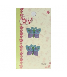 Декоративные объемные пуговицы "Бабочки", серия So Girly, 2 шт., Blumenthal Lansing