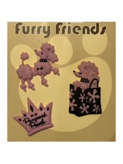 Декоративные пуговицы Королевский пудель, серия Furry Friends, Blumenthal Lansing