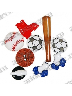 Декоративные пуговицы набор "Fun & Games" бейсбол, Blumenthal Lansing
