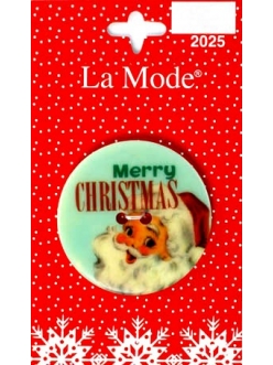 Декоративная пуговица "Merry Christmas 2" серия La Mode Christmas, Blumenthal Lansing