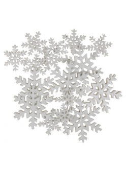 Декоративные элементы Снежинки белые, пластик, Blumenthal Lansing