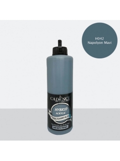 Гибридная акриловая краска Hybrid Acrylic 42 наполеоновский синий, 500 мл, Cadence