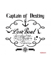 Трафарет Cadence HDM061 "Love Boat", 25х25 см