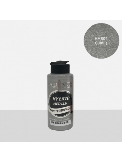 Гибридная краска металлик Hybrid Metallic 804 серебро, 70 мл, Cadence