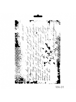 Трафарет универсальный Текст, 21х29 см, Cadence