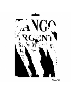 Трафарет универсальный Tango, 21х29 см, Cadence