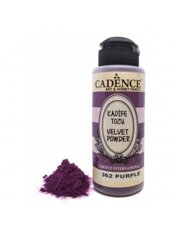 Пудра флок с эффектом бархата фиолетовый, 120 мл, Cadence