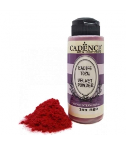 Пудра для создания бархатной поверхности Velvet Powder красный, 120 мл, Cadence
