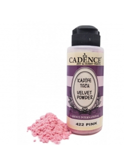 Пудра флок с эффектом бархата розовая, 120 мл, Cadence