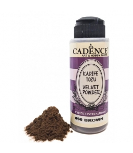 Пудра для создания бархатной поверхности Velvet Powder, коричневый, 120 мл, Cadence