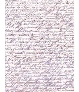 Рисовая бумага для декупажа Calambour DGR 022, Сиреневое письмо, 33х48 см