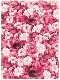 Рисовая бумага для декупажа Ковер из роз, формат А4, Craft Premier  
