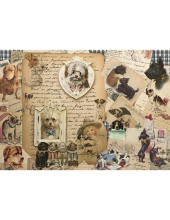 Рисовая бумага CP04587 "Собачки с письмами", 28,2х38,4см, Craft Premier (Россия)