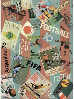 Рисовая бумага для декупажа Футбол, формат А4, Craft Premier  