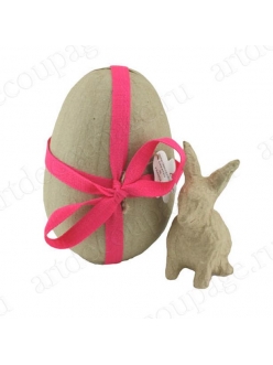 Фигурка из папье-маше Яйцо разъемное с кроликом внутри, 11х11х16 см, Decopatch