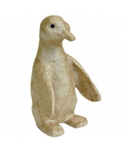 Заготовка фигурка из папье-маше Пингвин, 6,5х6,8х11,5 см, Decopatch (Франция)