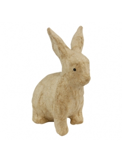 Фигурка из папье-маше Кролик сидит, 7,5х4,5х10,5 см, Decopatch AP131
