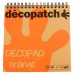 Бумага для декопатч блокнот Оранжевый 15х19 см, 48 листов, 12 дизайнов, Decopatch