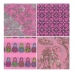 Бумага для декопатч блокнот Розовый 15х19 см, 48 листов, 12 дизайнов, Decopatch