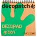 Бумага для декопатч блокнот Зеленый 15х19 см, 48 листов, 12 дизайнов, Decopatch
