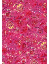 Бумага для декопатч 338 "Восточная ткань красно-розовая",  Decopatch (Франция), 30х40 см