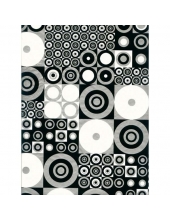 Бумага для декопатч 441 "Геометрия черно-белая",  Decopatch (Франция), 30х40 см