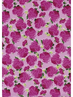 Бумага для декопатч 449 Розы на розовом, Decopatch (Франция), 30х40 см