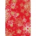 Бумага для декопатч новогодняя Снежинки на красном", Decopatch, 30х40 см