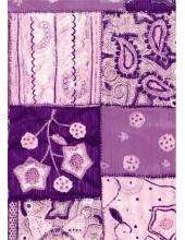 Бумага для декопатч "Лоскуты фиолетовые", Decopatch (Франция), 30х40 см