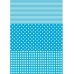 Бумага для декопатч 549 Полоска, клетка, горох голубой, Decopatch (Франция), 30х40 см