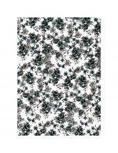 Бумага для декопатч 557 "Цветы черно-белые",  Decopatch (Франция), 30х40 см