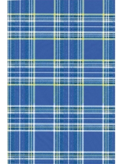 Бумага для декопатч Клетка-шотландка синий, Decopatch