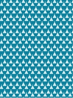 Бумага для декопатч Ёлки на голубом, Decopatch (Франция), 30х40 см