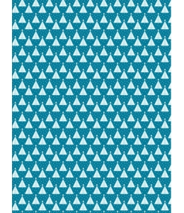 Бумага для декопатч 703 "Ёлки на голубом", Decopatch (Франция), 30х40 см