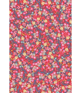 Бумага для декопатч "Ситцевые цветы на красном", Decopatch (Франция), 30х40 см