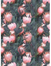 Бумага для декопатч "Розовый лотос в листьях", Decopatch (Франция), 30х40 см