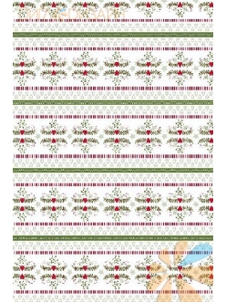 Бумага для декопатч Рождественские бордюры, Decopatch (Франция), 30х40 см