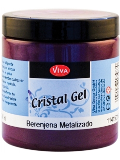 Моделирующий прозрачный гель Viva Decor Kristall Gel, цвет 501 баклажан, 250 мл
