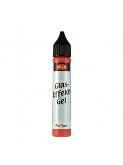 Гель с эффектом стекла Viva-Glaseffekt-Gel, цвет 410 матовый красный, 25 мл