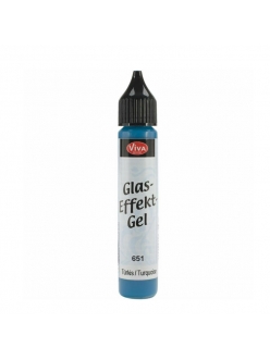 Гель с эффектом стекла Viva-Glaseffekt-Gel, цвет 651 бирюзовый, 25 мл