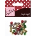 Бубенчики рождественские разноцветные Jingle Bells, металл, 30 шт, Anita`s