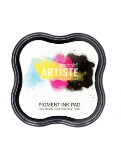 Штемпельная подушка пигментная Pigment Ink Pad, белый, Docrafts