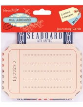 Набор карточек для журналинга, коллекция "All Aboard", 24 шт, Papermania